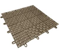 22 dalles de sol drainantes, 30x30 cm, beige, flexibles, pour une utilisation extérieure