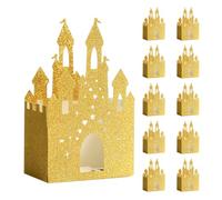 22 Pièces Boîte en Papier Style Médiéval 14,5x9,5x5cm | , Séparateurs Internes, Maintien de Forme, Emballage Présent Élégant, Or