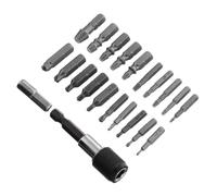22 Pièces Kit Extracteur de Vis Cassées en Acier au Carbone | Adaptateur de Douille et Porte Embout Inclus, Boîte de Rangement Portable, pour Boulons et Vis Abîmés