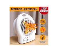 220V 2000W Ventilateur électrique Chauffage Bureau Portable Ménage 3 Vitesses Mini Chauffage