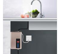 220V 5.5KW Mini chauffe-eau électrique instantané Douche sans réservoir Système d'eau chaude Cuisine Golden