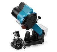 220W Affûteuse de Chaîne de Tronçonneuse Èlectrique 6500 tr/min avec LED, Réglage de L'angle d'affûtage avec Èchelle, Meule Ø100mm, Affûteur de Chaîne