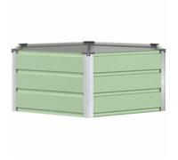 [2229122]Jardinière Surélevée - Bac pot de jardin Vert Pastel 129x129x45 cm Acier,Poids:6 Kg