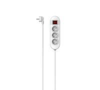 Hama Multiprise, 3 prises, interrupteur, pos. inter. opt., 1,4 m, blche