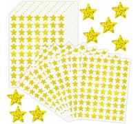 2240 Gommettes Étoiles Dorées Autocollantes - Stickers de Récompense Brillants - 15mm - Pour Calendrier de l'Avent, Décoration de Noël, Cadeaux DIY et Récompense Enseignant