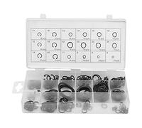225pcs Coffret Circlips, Circlips d'assortiment, Bague de retenue à pression, Circlips interne/externe, Circlips type de 18 tailles