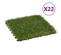 Vidaxl Carreaux De Gazon Artificiel 22 Pcs Vert 30x30 Cm