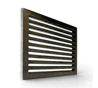 23,5 x 23,5 x 1 cm - Grille de Cendres en Fonte pour Cheminée et Poêle | Résistante aux Hautes Températures | Fonte Durable | Pour Foyer, Insert et Poêle à Bois | Facilite l'Évacuation des Cendres