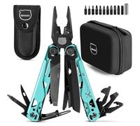 23 en 1 Outil Multifonction Portable avec Coffret Cadeau Premium,Bleu