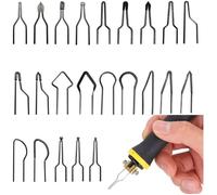 23 pointes pyrogravure professionnelles, kit embouts réglables pour machine 30-50 W