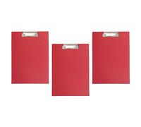 MAUL Porte-bloc Carton plastifié format A4 Rouge | Jusqu’à 80 feuilles, format vertical pratique, œillet de suspension, surface lisse facile à écrire