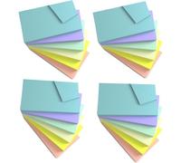 24 Blocs-Notes Autocollantes De 7,6x12,7 Cm,76x127 Mm,6 Couleurs Harmoniques Pastel Assorties,80 Feuilles Par Bloc Pour Rappel,Liste De Contrôle Ou Liste De Choses À Faire (Pastel 24 Bl