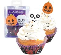 24 Caissettes + 24 Cake Toppers "Halloween