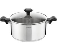 24 cm Casserole avec couvercle en verre pour induction - Acier inoxydable - Poignées ergonomiques - Isolation thermique - Plats mijotés - Comfort Max C9734604