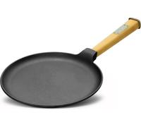 Ø24 cm Crêpière Crêpes - Poêle à frire en fonte Poêle à omelette Poêle à blinis Poignée en bois Induction
