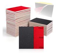 24 feuilles de papier abrasif, 1 éponge abrasive flexible, grain 240