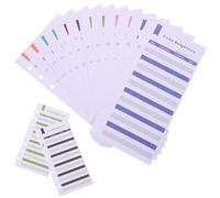 24 Feuilles Recharge A6 à 6 Trous, Papier Suivi Dépenses | Papier Résistant aux Déchirures, Format Adapté Classeur A6 et Enveloppes Espèces, pour Étudiants ou Petites Entreprises