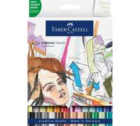 24 Feutres De Coloriage - A Base D'alcool - Double Pointes - Faber Castell - Goldfaber