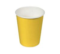 24 GOBELETS CARTON BIODÉGRADABLE 20CL JAUNE