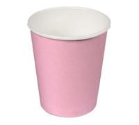 Juinsa Lot de 24 verres en carton ECO 200 ml. Rose