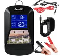 24 km Électrificateur de clôture électrique avec affichage LED, 12 V 3J | pour protéger les animaux de ferme, les animaux domestiques, la volaille