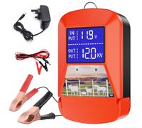 24 km Électrificateur de clôture électrique avec affichage LED, 12 V 3J | pour protéger les animaux de ferme, les animaux domestiques, la volaille