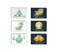 24 Pack Watercolor Christmas Cards Holiday Greeting Card with Envelopes Stikers Merry Christmas Postcards