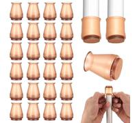 24 Pcs Protection Pied de Chaise Silicone, 14-20mm | Patins Protege Pied de Chaise Table Canapé en Feutre Antidérapants, Protecteurs pour Sols en Bois