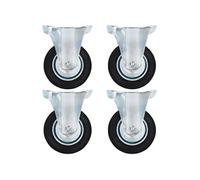 vidaXL 24 pcs. roulettes fixes 100 mm
