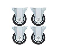 24 pcs Roulettes fixes 75 mm