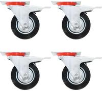 24 pcs Roulettes pivotantes 100 mm