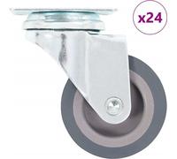 24 pcs Roulettes pivotantes 50 mm