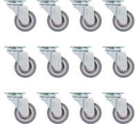 24 pcs Roulettes pivotantes 50 mm