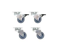 24 pcs Roulettes pivotantes doubles 50 mm