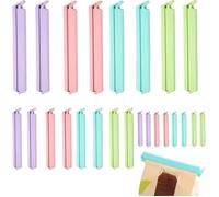 24 Pièces Alimentaire D'étanchéité Clips, Fermeture Cuisine Clips, Clips pour Sachet, Pince Alimentaire Plastique, Pince Sachet Cuis