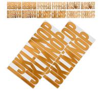 24 Pièces Autocollants Lettres Dorées 2,5 Pouces | Décalcomanies Faciles à Décoller, Finition Brillante et Résistante aux Intempéries, pour Portes, Ordinateurs et Signalisation