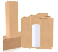 24 pièces Boîtes Cadeaux pour gobelet à Sublimation 8,5x8,5x25 cm Boîtes à Gobelets Boîte d'emballage pour Gobelets pour 340 ml 567 ml 850 ml Boîte en Carton Ondulé