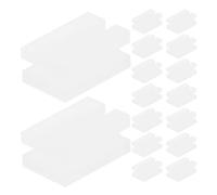 24 Pièces Caches-crochets de Radiateur en Plastique Blanc | Radiateur et Support, Usage Maison ou Bureau, Installation Sécurisée, Format Portable, Anti-débris