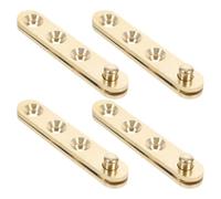 24 Pièces Charnière Pivotante en Cuivre, Pivot Caché | Conception Haut et Bas, Autofermeture Discrète, Usage Commercial et Bureaux, Finition Or Élégante