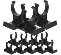 24 pièces Clips Plinthe Meuble Noir PP Réglables pour Meubles Accessoires de Nivellement