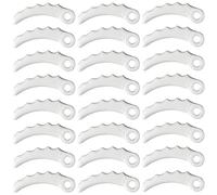 24 pièces de lames de rechange en plastique, lames de rechange pour tête de 255 mm x 3,6 mm, couteau en plastique pour MaKita 198426-9