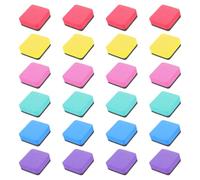 24 Pièces Effaceur Magnétique de Tableau Blanc Mini | Nettoyage Silencieux, Léger Rayures, Bureau et Salle de Classe, Usage pour Enseignants et Élèves
