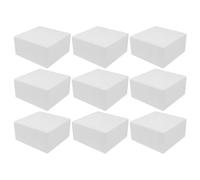 24 Pièces Moule à Gâteau en Écume Blanche, Bloc Décoratif | Pinnable, Teintable, Découpable et Enduisable, Centre de Table Pics, Drapeaux, Cake Pops ou Sucettes