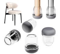 24 pièces Protection Pied de Chaise, Transparent pour Embouts de Pieds de Chaise, protecteurs de Sol en Silicone, Patin de Chaisepour Sols en Bois Dur et Carrelage, réduire Les Rayures