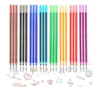 24 Pièces Recharges de Rechange Effaçables, Compatibles avec Legami 0,7 mm, Recharges pour Stylos Effaçables, Hauteur 13 cm Thermosensible 8 Couleurs, Encre Effaçable Thermiquement