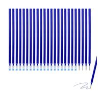 24 Pièces Recharges pour Stylo Gel Effaçable Compatibles avec Legami, Mines de Rechange Effaçables Pointe 0,7 mm 13 cm Encre Thermosensible Bleue Idéal École Bureau Loisirs Créatifs Effacer facilement