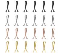 24 Pièces Tendeur de Taille de Pantalon, Serre Taille pour Jean Réglable, Épingles à Boutons pour Jean, Clip de Serrage de Pantalon, Extension de Taille Détachable pour Jeans Jupes Vêtements