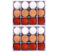 24 pièces Velours Flocage Ornements Suspendus pour Arbre de Noël Boules Multicolores Faites à la Main décoration intérieure extérieure Ornements d ' Anniversaire de Mariage