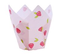 24 PME Caissettes à muffins en forme de tulipe, Framboise