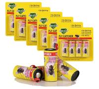 24 Rouleaux de Ruban Autocollant Anti Mouches Piège Attrape de Papier Collant Stickers Suspendus Sûr Non Toxique pour Tuer Mouc[179]